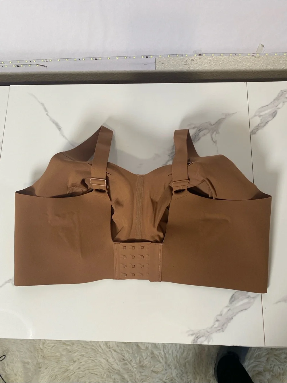 Evelyn & Bobbie Beyond Bra XL Brown Wirefree Comfy